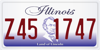 IL license plate Z451747