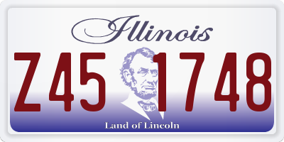 IL license plate Z451748