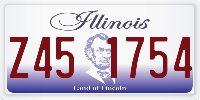 IL license plate Z451754