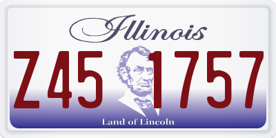 IL license plate Z451757