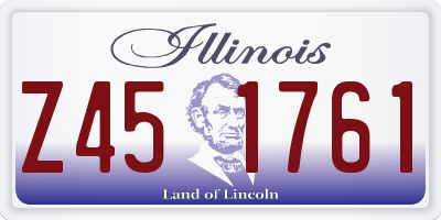 IL license plate Z451761