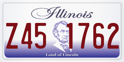 IL license plate Z451762