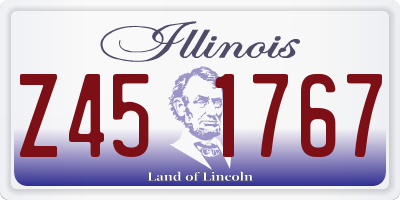 IL license plate Z451767