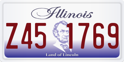IL license plate Z451769