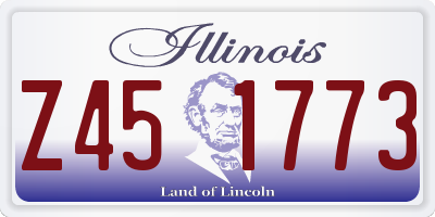 IL license plate Z451773
