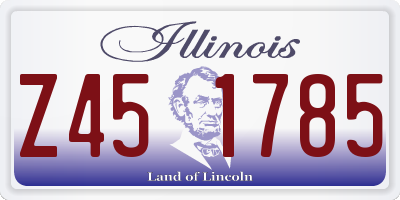 IL license plate Z451785