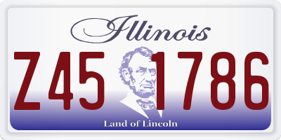 IL license plate Z451786
