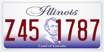 IL license plate Z451787