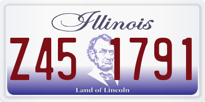 IL license plate Z451791