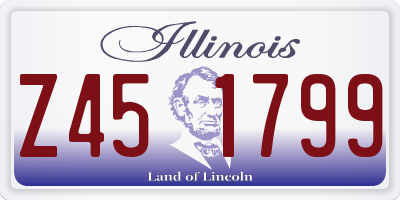 IL license plate Z451799