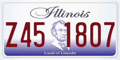 IL license plate Z451807