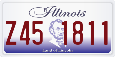 IL license plate Z451811