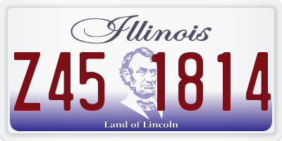 IL license plate Z451814