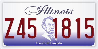 IL license plate Z451815