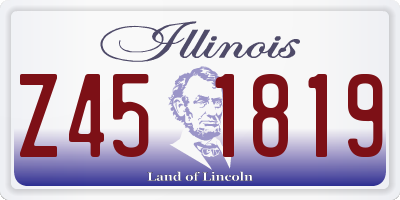 IL license plate Z451819