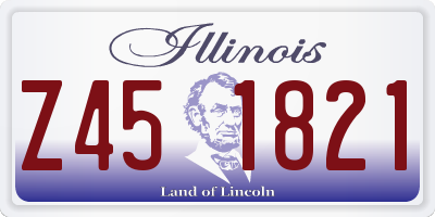 IL license plate Z451821