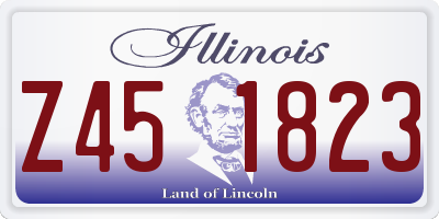 IL license plate Z451823