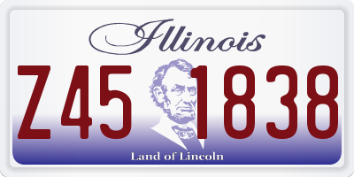 IL license plate Z451838