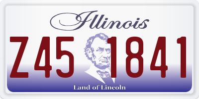 IL license plate Z451841