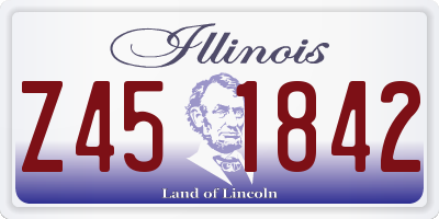 IL license plate Z451842
