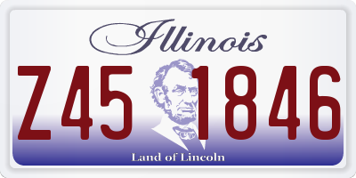 IL license plate Z451846