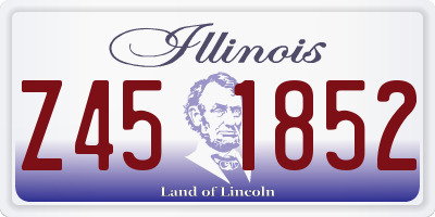 IL license plate Z451852