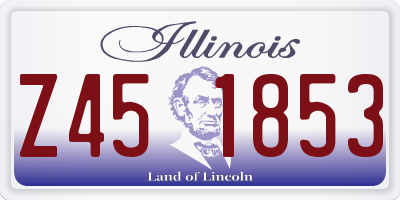 IL license plate Z451853