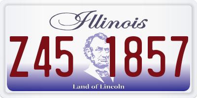 IL license plate Z451857