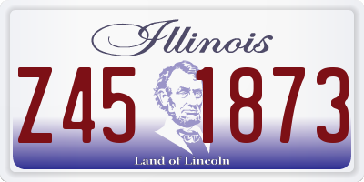 IL license plate Z451873