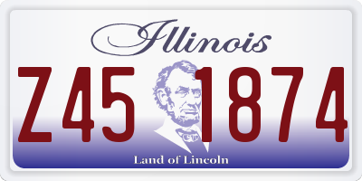 IL license plate Z451874