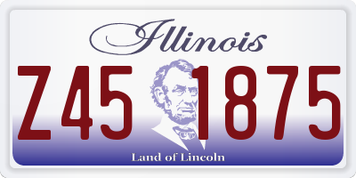 IL license plate Z451875