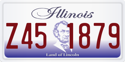 IL license plate Z451879