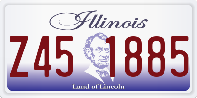 IL license plate Z451885