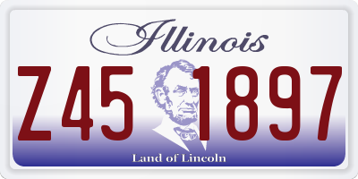 IL license plate Z451897