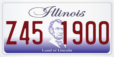 IL license plate Z451900