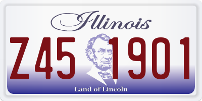 IL license plate Z451901