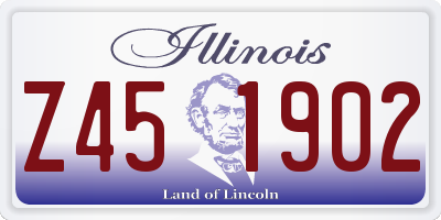 IL license plate Z451902