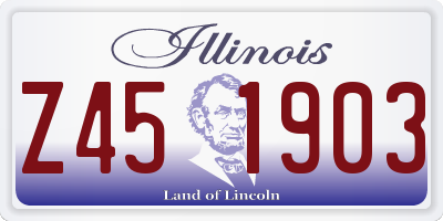 IL license plate Z451903