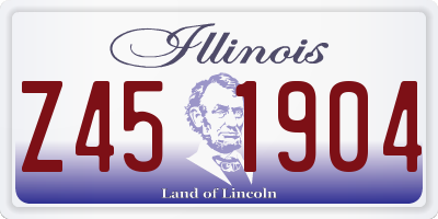 IL license plate Z451904