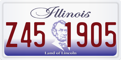 IL license plate Z451905