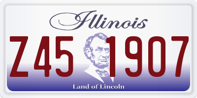IL license plate Z451907