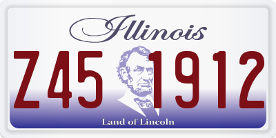 IL license plate Z451912