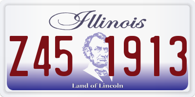 IL license plate Z451913