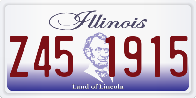 IL license plate Z451915