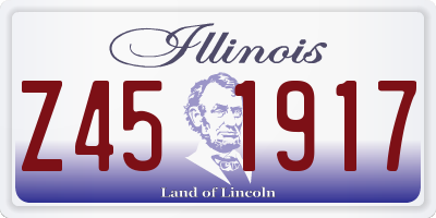 IL license plate Z451917