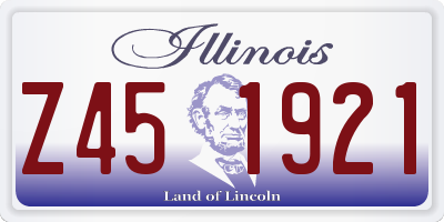 IL license plate Z451921