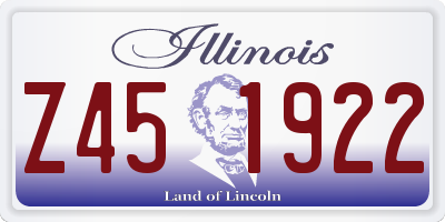 IL license plate Z451922