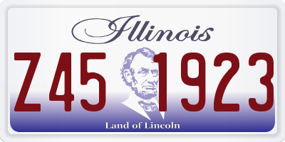 IL license plate Z451923