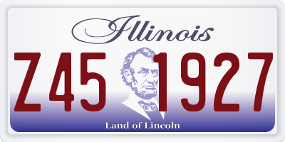IL license plate Z451927