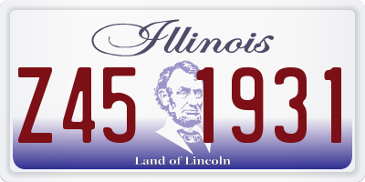 IL license plate Z451931
